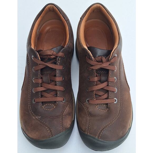 Keen Women's Presidio II Brown Leather Arch Support  Eco Friendly Comfort 7.5 - Picture 1 of 9
